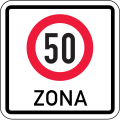 Speed limit zone