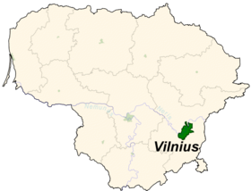 په لیتوانیا کې د ویلنیوس موقیعت