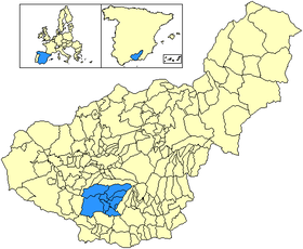 Localisation de Valle de Lecrín