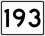 State Route 193 marker