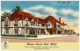 Manor House Apartment Motel, 1700 E. Ocean Blvd., circa 1930 to 1945