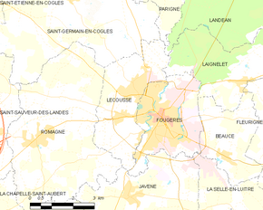 Poziția localității Lécousse