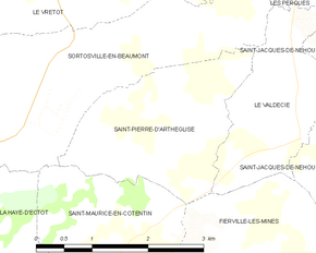 Poziția localității Saint-Pierre-d'Arthéglise