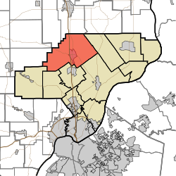 Location of Monroe Township in Clark County