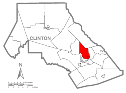 Vị trí trong Quận Clinton, Pennsylvania