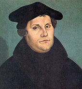 Martin Luther believed that occasional minor evil could have a positive effect. Martin Luther by Cranach-restoration.jpg