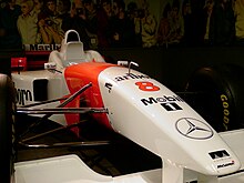 Photo de l'avant de la McLaren MP4/11