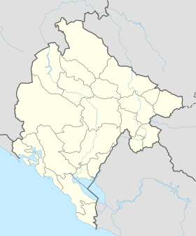 Kotor na mapi Crne Gore