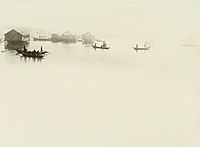 Loďky na řece v mlze, 1937