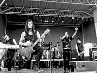 Motionless in White en concert à Las Vegas en 2015.