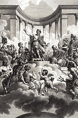 The Twelve Olympians by Monsiau (late 18th cen...