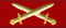 Cavaliere dell'Ordine al merito per la Patria di IV Classe con spade - nastrino per uniforme ordinaria