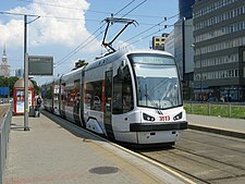 Снимка на трамвай Pesa 120N във Варшава, Полша