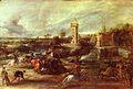 Turnier bei einem Schloss, Peter Paul Rubens, 1635-1640