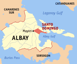 Santo Domingo na Albay Coordenadas : 13°14'6"N, 123°46'37"E