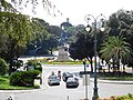 Vista della piazza dal monumento dedicato a Mazzini di fronte a Villetta Di Negro