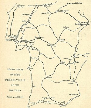 Mapa do Plano da Rede de 1902.