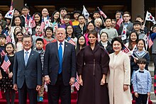 President of the United States Donald John Trump & President of South Korea Moon Jae-in in Seoul, South Korea, November 7, 2017 (24384171078).jpg