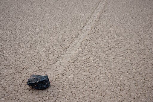 Racing rock at Racetrack Playa, 2011