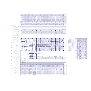 Rand Hall History - Plan and Elevations