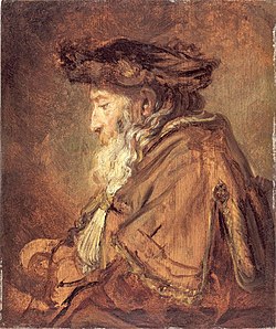 Ritratto di anziano rabbino, di Rembrandt (1655)