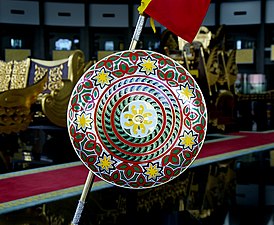 Taming, a regalia of Brunei, displayed in the Royal Regalia Museum