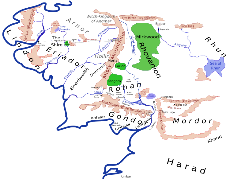 Sketch Map of Middle-earth