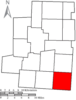 موقعیت بخش ساوت بلومفیلد، شهرستان مورو، اوهایو در نقشه