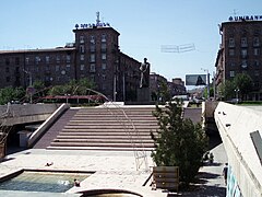 The entrance to the station