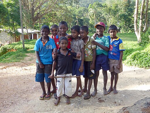 Sri Lanka-Province du Centre-Groupe d'enfants
