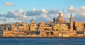 Vy över Valletta.