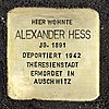 Stolperstein Musikantenweg 39 Hess Alexander