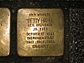 der Stolperstein für Betty Hahn