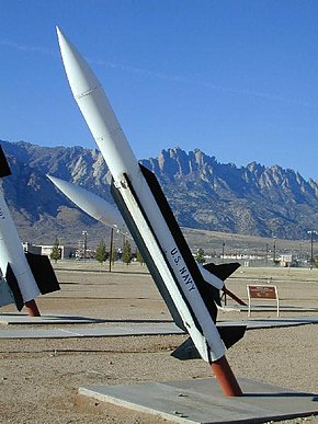 ホワイトサンズ・ミサイル実験場博物館に展示されているターター