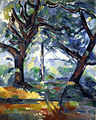 Los árboles grandes (Paul Cézanne)