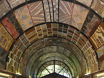 ティウィ諸島アートギャラリー&スタジオの天井
