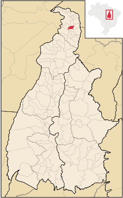 Localização de Cachoeirinha no Tocantins
