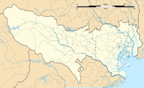 Map showing the location of Hamura Kusabana Kyūryō Prefectural Natural Park