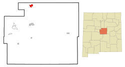 Location of Moriarty, New Mexico