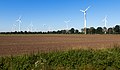 between Helte and Bawinkel, wind turbines in panorama