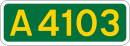 A4103 road