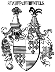 Wappen der Stauffer von Ehrenfels nach Siebmachers Wappenbuch