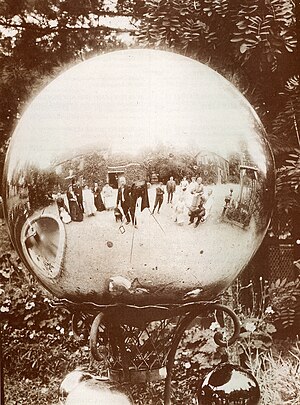 Untitled (Gazing Ball, Yard Globe - a garden d...