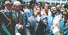 The unification of North Yemen and South Yemen to form present-day Yemen on 22 May 1990 Yemen Unification 1990.JPG