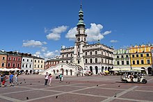 The Old City of Zamosc is a UNESCO World Heritage Site. Zamojski ratusz 2.jpg