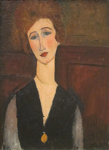 File:'Portrait of a Woman' by Amedeo Modigliani, 1917-18, Cleveland Museum of Art.JPG