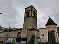 La façade ouest de l'église.