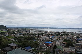 現代の船形地区（2011年） 大福寺から南南東（館山方向）を望む