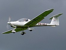 Diamond DA20 Katana, a two-seat general aviation light aircraft 25-09-04 PH-USJ Hoac DV 20 Katana.JPG