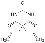 Strukturformel von Allobarbital